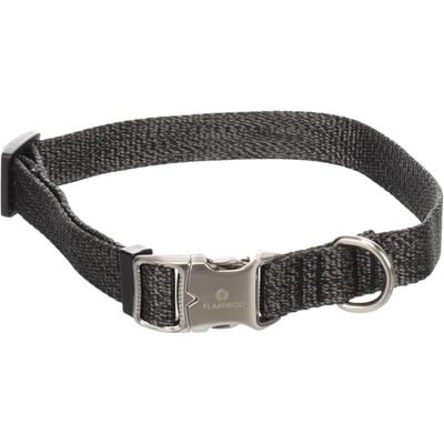 Flamingo Dog Collar Mago Dark grey M 40-55cm 20mm Flamingo Dog Collar Mago Dark grey M 40-55cm 20mm