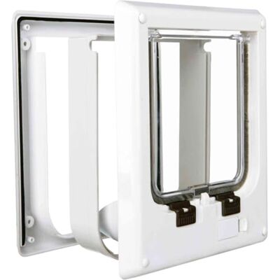 TRIXIE Electromagnetic 4-Way Cat Flap, 21.1 x 24.4 cm, White TRIXIE Electromagnetic 4-Way Cat Flap, 21.1 x 24.4 cm, White