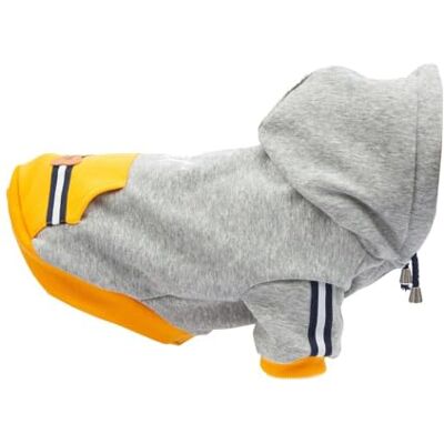 Preziosi Pet Warm Sweatshirt for Dogs, Comfort Jersey Size Small 25 cm, Adjustable Velcro Closure, Hood and Hole for Leash, Sportswear with Button Stopper Hood Preziosi Pet Warm Sweatshirt for Dogs, Comfort Jersey Size Small 25 cm, Adjustable Velcro Closure, Hood and Hole for Leash, Sportswear with Button Stopper Hood