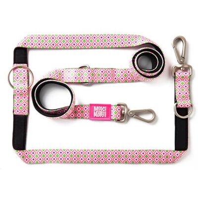 Max & Molly Retro Pink Multifunctional Dog Leash - Dog Accessory Max & Molly Retro Pink Multifunctional Dog Leash - Dog Accessory