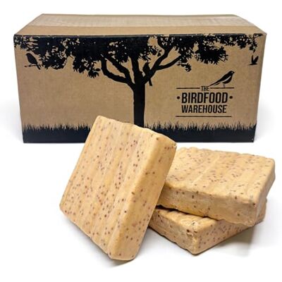 The Birdfood Warehouse Mealworm & Insect Premium Suet Block 10 Pack 100% Natural Wild Garden Bird Food, Suet for Birds The Birdfood Warehouse Mealworm & Insect Premium Suet Block 10 Pack 100% Natural Wild Garden Bird Food, Suet for Birds