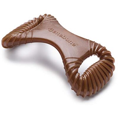 Benebone Dental Dog Chew Toy for Aggressive Chewers, Long Lasting Tough Boredom Breaker for Dogs, REAL Peanut Flavour, For Large Dogs, Made in the USA Benebone Dental Dog Chew Toy for Aggressive Chewers, Long Lasting Tough Boredom Breaker for Dogs, REAL Peanut Flavour, For Large Dogs, Made in the USA