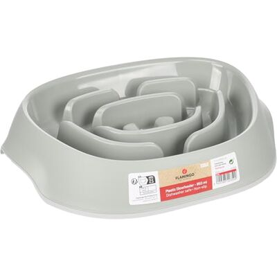 Flamingo FEEDING BOWL SLOW FEEDER EXQI OVAL OLIVE GREEN 950ML 34,5x24,5x8,5CM Flamingo FEEDING BOWL SLOW FEEDER EXQI OVAL OLIVE GREEN 950ML 34,5x24,5x8,5CM