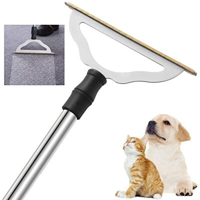 GOSEDER Carpet Rake for Pet Hair Removal Reusable Pet Hair Remover for Carpet Long Handle, Advanced Dog Hair Broom, Cat Fur Brush, Lint Remover Scraper for Carpets, Rugs, Mats, Couch, Furniture GOSEDER Carpet Rake for Pet Hair Removal Reusable Pet Hair Remover for Carpet Long Handle, Advanced Dog Hair Broom, Cat Fur Brush, Lint Remover Scraper for Carpets, Rugs, Mats, Couch, Furniture