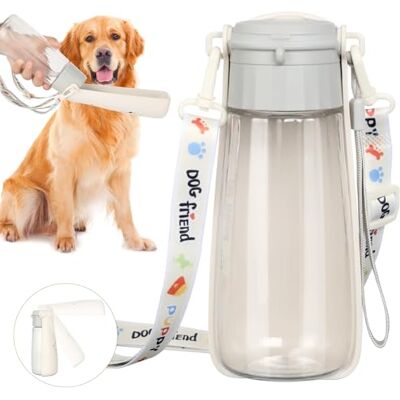 VINATO 550 ml Portable Dog Water Bottle, Foldable Large Capacity Dog Water Bottle, Leak Dispenser with Return Function, Dog Bottle for Daily Walking Camping VINATO 550 ml Portable Dog Water Bottle, Foldable Large Capacity Dog Water Bottle, Leak Dispenser with Return Function, Dog Bottle for Daily Walking Camping