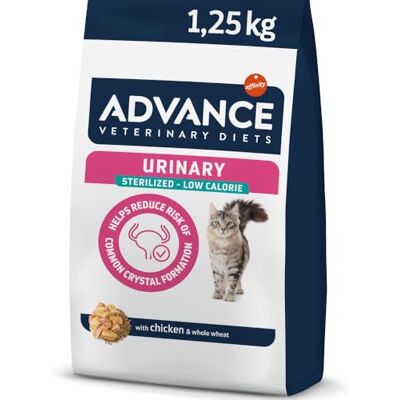 affinity ADVANCE VETERINARY DIETS Advance Veterinary Diets Urinary Sterilized Low Calories Dry Food for Neutered Adult Cats Disolves struvite stones 1,25kg affinity ADVANCE VETERINARY DIETS Advance Veterinary Diets Urinary Sterilized Low Calories Dry Food for Neutered Adult Cats Disolves struvite stones 1,25kg