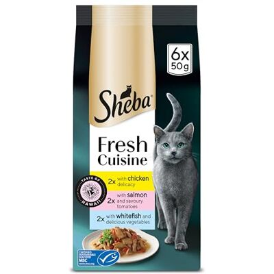 Sheba Fresh Cuisine Taste of Hawaii Cat Pouches 8x6x50g Sheba Fresh Cuisine Taste of Hawaii Cat Pouches 8x6x50g