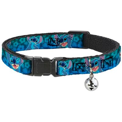 Buckle-Down Breakaway Cat Collar Stitch Expressions/Hibiscus Collage Green-Blue Fade 1/2" Wide Fits 8-12" Neck Medium Buckle-Down Breakaway Cat Collar Stitch Expressions/Hibiscus Collage Green-Blue Fade 1/2" Wide Fits 8-12" Neck Medium