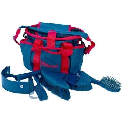 Rhinegold Grooming Bag with Kit-Navy Rhinegold Grooming Bag with Kit-Navy