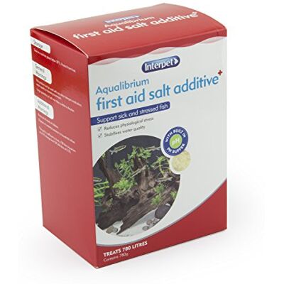 Interpet Aqualibrium First Aid Salt Additive Tonic Treatment, Support Sick and Stressed Aquarium Fish, pH Buffer, 780 g Interpet Aqualibrium First Aid Salt Additive Tonic Treatment, Support Sick and Stressed Aquarium Fish, pH Buffer, 780 g