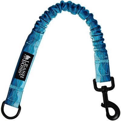 Leashboss Pattern Bungee Dog Leash Extension, 18" Shock Absorbing Lead Extender, Pattern Collection Large Dog Leash Attachment and Shock Absorber (Wave Pattern) Leashboss Pattern Bungee Dog Leash Extension, 18" Shock Absorbing Lead Extender, Pattern Collection Large Dog Leash Attachment and Shock Absorber (Wave Pattern)