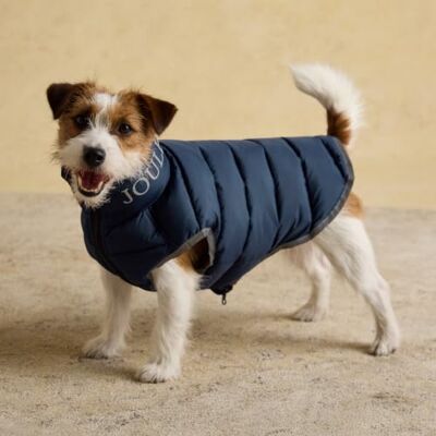 Rosewood x Joules Navy Moorsdale Puffer Dog Coat, Medium – Reversible Winter Jacket with Zip Closure, Warm, Lightweight, Water-Resistant Pet Coat for Medium Dogs Rosewood x Joules Navy Moorsdale Puffer Dog Coat, Medium – Reversible Winter Jacket with Zip Closure, Warm, Lightweight, Water-Resistant Pet Coat for Medium Dogs