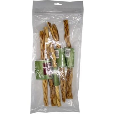 Pure Braided Buffalo Skin Large 30cm 5 Pack 100% Natural Dog Chew Air Dried & Grain Free Pure Braided Buffalo Skin Large 30cm 5 Pack 100% Natural Dog Chew Air Dried & Grain Free