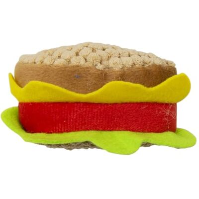 JACK AND VANILLA , Interactive Sandwich Cat Toy, Stimulating Hunting Instinct, Durable and Easy to Clean, Size 10.5 cm, Attractive Colour, Cat Toys Model JACK AND VANILLA , Interactive Sandwich Cat Toy, Stimulating Hunting Instinct, Durable and Easy to Clean, Size 10.5 cm, Attractive Colour, Cat Toys Model
