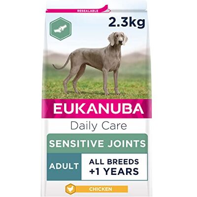 Eukanuba Sensitive Joints Mobility Support Complete Dry Dog Food for Adult Dogs with Chicken 2.3 kg Eukanuba Sensitive Joints Mobility Support Complete Dry Dog Food for Adult Dogs with Chicken 2.3 kg