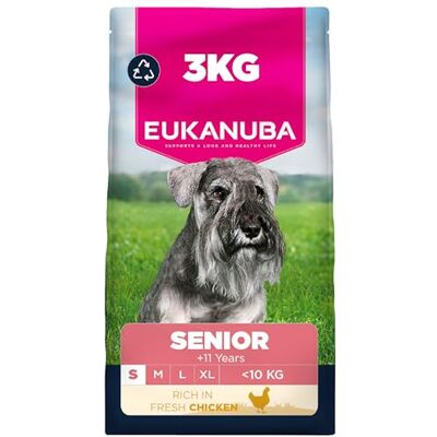 Eukanuba Fresh Chicken Complete Dry Dog Food For Senior Small Breed Dogs 3KG Eukanuba Fresh Chicken Complete Dry Dog Food For Senior Small Breed Dogs 3KG