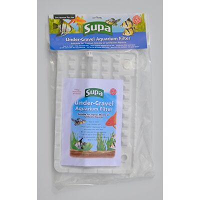 Supa 17 x 11" Under Gravel Aquarium Filter - Easy Setup & Maintenance Supa 17 x 11" Under Gravel Aquarium Filter - Easy Setup & Maintenance