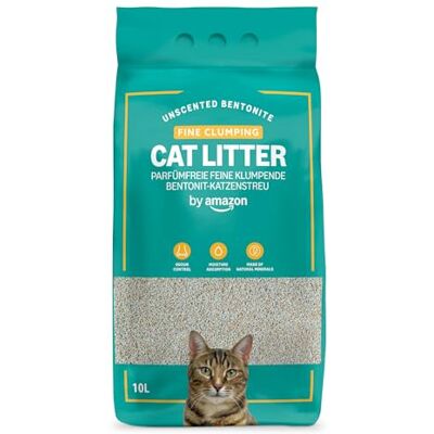 by Amazon Clumping Fine Unscented Cat Litter 10L (Pack of 1) by Amazon Clumping Fine Unscented Cat Litter 10L (Pack of 1)