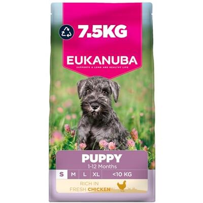Eukanuba Fresh Chicken Complete Dry Puppy Food For Small Breed Dogs 7.5KG Eukanuba Fresh Chicken Complete Dry Puppy Food For Small Breed Dogs 7.5KG