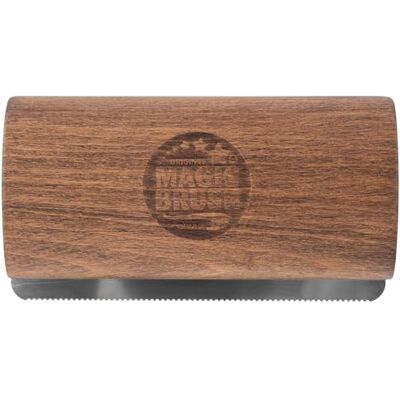 Original Magic Brush MagicBrush Fellfreund Short Fur Brush, Horse Brush, Brown, 13 x 7.5 x 3.5 cm, Wood, Stainless Steel Tines, 150 g, Supports Fur Health, Easy Cleaning, Horses, 3232478 Original Magic Brush MagicBrush Fellfreund Short Fur Brush, Horse Brush, Brown, 13 x 7.5 x 3.5 cm, Wood, Stainless Steel Tines, 150 g, Supports Fur Health, Easy Cleaning, Horses, 3232478