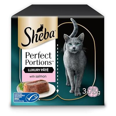 Sheba - Perfect Portions with Salmon in Loaf - 48 x 37.5g Trays Sheba - Perfect Portions with Salmon in Loaf - 48 x 37.5g Trays