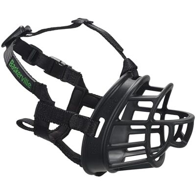 Baskerville ULTRA Dog Muzzle Size 1 Patented Humane Design, Dog can Pant and Drink, Adjustable & Padded, Prevents Biting & Scavenging. Muzzle for Small Dogs Baskerville ULTRA Dog Muzzle Size 1 Patented Humane Design, Dog can Pant and Drink, Adjustable & Padded, Prevents Biting & Scavenging. Muzzle for Small Dogs