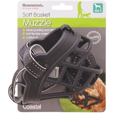 Rosewood Model 4 - Soft Basket Muzzle - Black Rosewood Model 4 - Soft Basket Muzzle - Black
