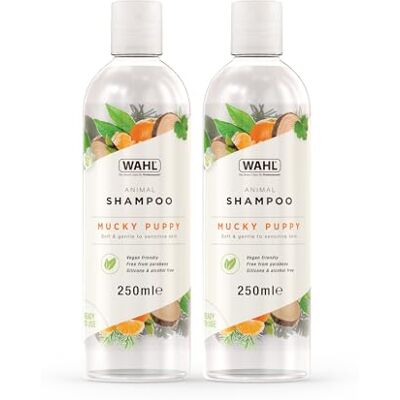 Wahl Mucky Puppy, Young Animal Soft & Gentle Shampoo, 250ml Twin Pack Wahl Mucky Puppy, Young Animal Soft & Gentle Shampoo, 250ml Twin Pack
