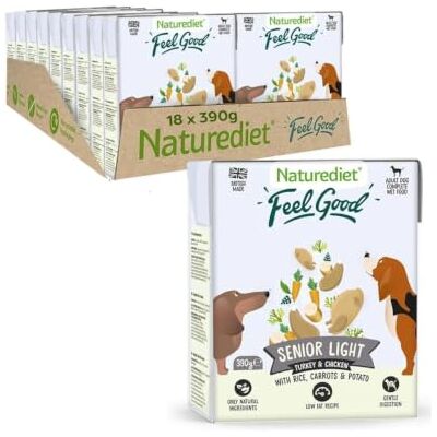 Naturediet Feel Good Senior - Lite Wet Food 390g x18 - Pet Food Naturediet Feel Good Senior - Lite Wet Food 390g x18 - Pet Food
