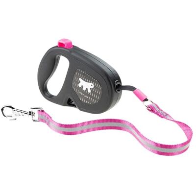 Ferplast FLIPPY ONE REFLEX Reflective Extendable Dog Lead Evening Walks Bag Holder Lock & Release Button Ergonomic Design Tape Max 50 Kg 5m, Purple Ferplast FLIPPY ONE REFLEX Reflective Extendable Dog Lead Evening Walks Bag Holder Lock & Release Button Ergonomic Design Tape Max 50 Kg 5m, Purple