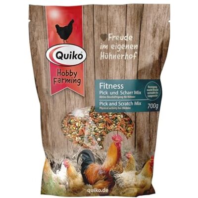 Quiko Hobby Farming Fitness Pick and Scratch Mix for Chickens 700g Chicken Feed Chicken activity Chicken Toys Colorful mix grains and flavors entertaining pastime Quiko Hobby Farming Fitness Pick and Scratch Mix for Chickens 700g Chicken Feed Chicken activity Chicken Toys Colorful mix grains and flavors entertaining pastime