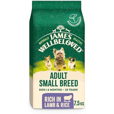 James Wellbeloved Dog Adult Hypoallergenic Dry Food Small Breed Lamb and Rice 7.5 kg James Wellbeloved Dog Adult Hypoallergenic Dry Food Small Breed Lamb and Rice 7.5 kg