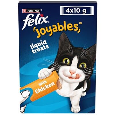Felix Joyables Chicken Liquid Cat Treat 4x10g (Pack of 11) Felix Joyables Chicken Liquid Cat Treat 4x10g (Pack of 11)