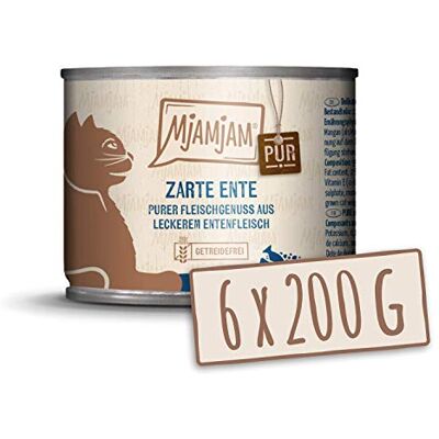 Mjamjam Duck Cat Food - High Meat Content - Grain-Free - Cat Food Mjamjam Duck Cat Food - High Meat Content - Grain-Free - Cat Food