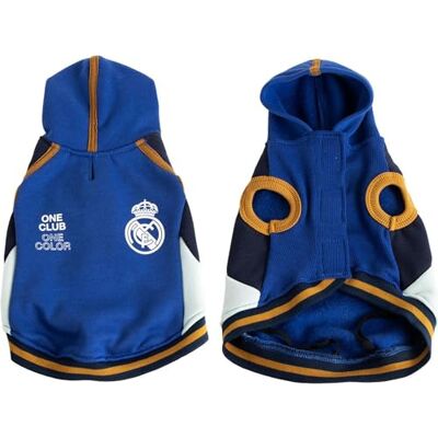 CERDÁ LIFE'S LITTLE MOMENTS Real Madrid Fleece Dog Sweatshirt Thermal Coat for Pets, Soft and Warm, Comfortable Fit, Official Football Design, Ideal for Winter CERDÁ LIFE'S LITTLE MOMENTS Real Madrid Fleece Dog Sweatshirt Thermal Coat for Pets, Soft and Warm, Comfortable Fit, Official Football Design, Ideal for Winter