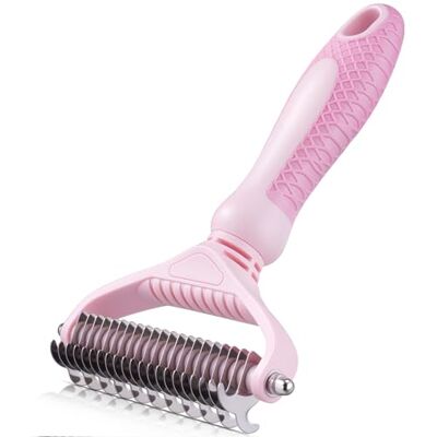Morpilot Large Hair Removal Brush Comfortable Massaging Undercoat Brush for Long & Curly & Double Coats Hair Cats & Dogs Pink Morpilot Large Hair Removal Brush Comfortable Massaging Undercoat Brush for Long & Curly & Double Coats Hair Cats & Dogs Pink
