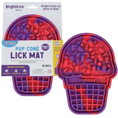 BrightKins Pup Cone Lick Mat, Food Rubber Mat and Snuffle Pet Supplies, Enrichment Puppy Pads Essentials Products, Anxiety Relief Items, Interactive Dog Toys BrightKins Pup Cone Lick Mat, Food Rubber Mat and Snuffle Pet Supplies, Enrichment Puppy Pads Essentials Products, Anxiety Relief Items, Interactive Dog Toys