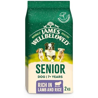 James Wellbeloved Dog Senior Hypoallergenic Dry Food Lamb and Rice 2 kg James Wellbeloved Dog Senior Hypoallergenic Dry Food Lamb and Rice 2 kg