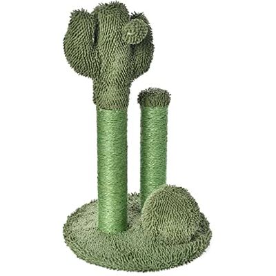 Amazon Basics Cat Scratching Post for Indoor Cats, Cactus Cat Scratcher Triple Posts, 68 cm, Green Amazon Basics Cat Scratching Post for Indoor Cats, Cactus Cat Scratcher Triple Posts, 68 cm, Green