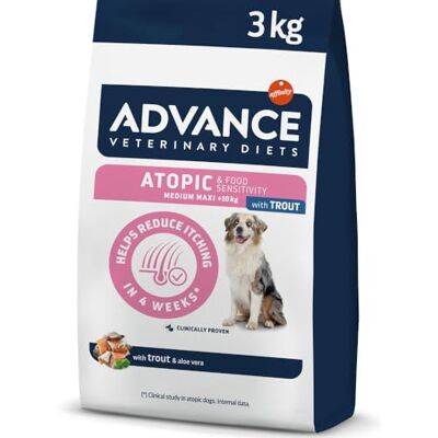 affinity ADVANCE VETERINARY DIETS Advance Veterinary Diets Atopic Medium/Maxi Dry Food for Medium and Large breed Adult Dogs Reduces itching 3kg affinity ADVANCE VETERINARY DIETS Advance Veterinary Diets Atopic Medium/Maxi Dry Food for Medium and Large breed Adult Dogs Reduces itching 3kg