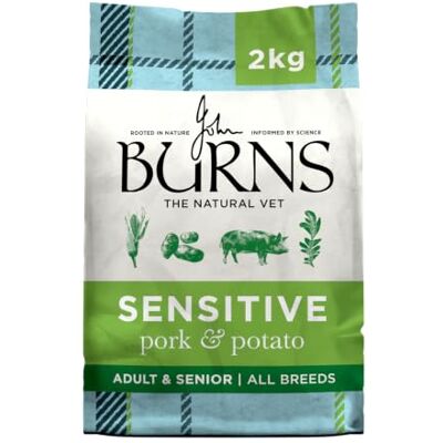 Burns Pet Nutrition Hypoallergenic Complete Dry Dog Food Adult and Senior Dog Sensitive with Pork and Potato 2 kg Burns Pet Nutrition Hypoallergenic Complete Dry Dog Food Adult and Senior Dog Sensitive with Pork and Potato 2 kg