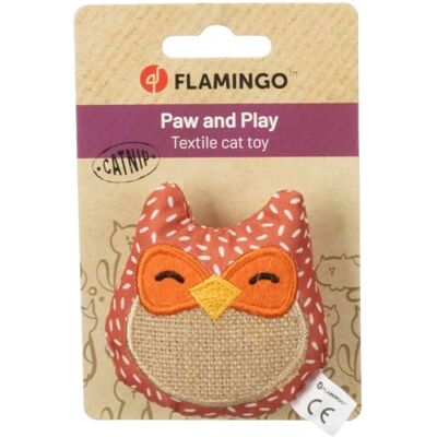 Flamingo TOY JUPS OWL ORANGE/BROWN 7,2x3x8CM Flamingo TOY JUPS OWL ORANGE/BROWN 7,2x3x8CM