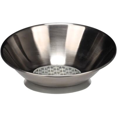 Flamingo FEEDING BOWL LASCO ROUND SILVER 18,5x7,5CM 550ML Flamingo FEEDING BOWL LASCO ROUND SILVER 18,5x7,5CM 550ML