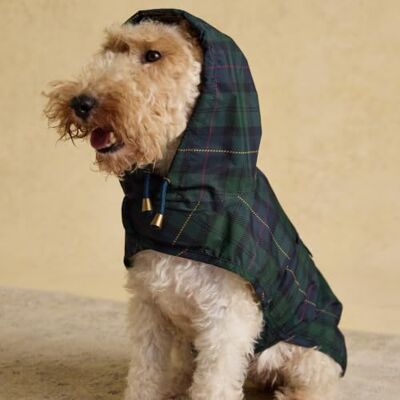Rosewood x Joules Blackwatch Check Packaway Dog Jacket, Large – Lightweight Water-Resistant Coat with Hood, Adjustable Velcro Fastenings, Portable for Travel & Walks Rosewood x Joules Blackwatch Check Packaway Dog Jacket, Large – Lightweight Water-Resistant Coat with Hood, Adjustable Velcro Fastenings, Portable for Travel & Walks