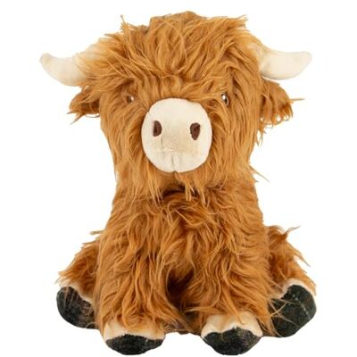 Ancol Heritage Traditional Plush Fergus Highland Cow Dog Toy Ancol Heritage Traditional Plush Fergus Highland Cow Dog Toy