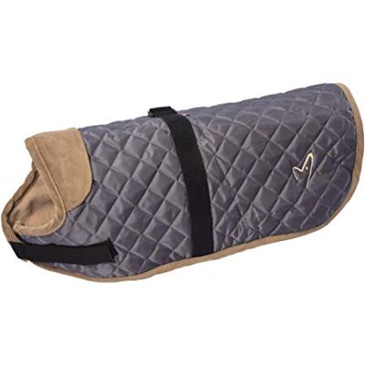 Gor Pets Outdoor Worcester Dog Coat Grey 25cm (10in) Water-Resistant & Fleece-Lined Adjustable Fit Gor Pets Outdoor Worcester Dog Coat Grey 25cm (10in) Water-Resistant & Fleece-Lined Adjustable Fit