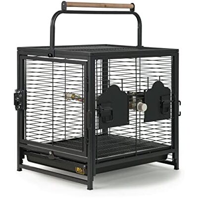 PREVUE PET PRODUCTS Travel Carrier for Birds, Black PREVUE PET PRODUCTS Travel Carrier for Birds, Black