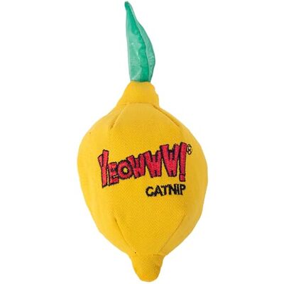 YEOWWW ! Sour Pusss! Lemon Cat Toy – 100% Organic Catnip-Filled, Durable Cotton, No Fillers, Natural Dye, Long-Lasting, USA Grown Catnip, Fun Chew and Play Toy for Cats YEOWWW ! Sour Pusss! Lemon Cat Toy – 100% Organic Catnip-Filled, Durable Cotton, No Fillers, Natural Dye, Long-Lasting, USA Grown Catnip, Fun Chew and Play Toy for Cats