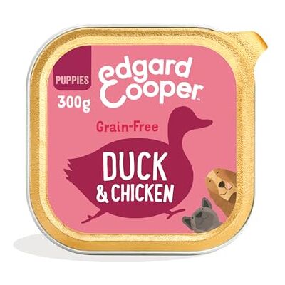 Edgard & Cooper Edgard Cooper Puppy Grain-Free Wet Dog Food, Duck Chicken 18 x 300g, Natural Dogs Food in Cup with Fresh Meat Amino Acids, Gluten-Free, High Protein Edgard & Cooper Edgard Cooper Puppy Grain-Free Wet Dog Food, Duck Chicken 18 x 300g, Natural Dogs Food in Cup with Fresh Meat Amino Acids, Gluten-Free, High Protein