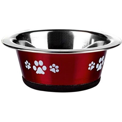 CLASSIC Pet Products Posh Paws Cat Dish, 240 ml, Red CLASSIC Pet Products Posh Paws Cat Dish, 240 ml, Red